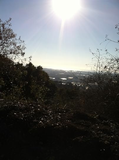 View of Watsonville and the Pacific from the top of Hecker Pass