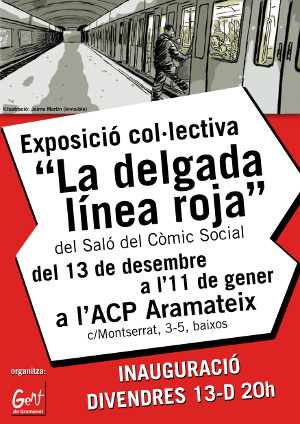 Exposición colectiva La delgada línea roja.