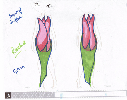 Rosebud sketch