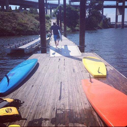 My man took us paddle boarding today. Love him
