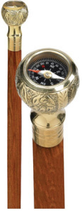 Walking Stick Compass image courtesy Design Toscano