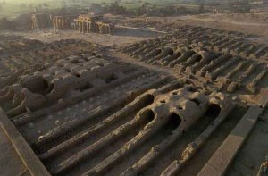 The granaries at the Ramesseum; photo by Patrick Godeau from Tour Egypt site 