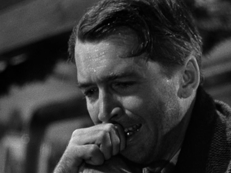 Jimmy Stewart in 'It's a Wonderful Life' (c. Liberty Films II, 1946)
