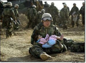 compassionate soldier