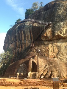 Sigiriya - showing lion's paws