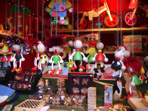 Creepy German wooden toys.