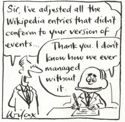 wikipedia edit.jpg FW wiki edit Original Message From Cathy Wilcox Sent Thursday, 23 August 2007 7 40 PM To Selma Milovanovic Cc Louise Robson; Gerard Ryle Subject FW wiki edit over and out.
