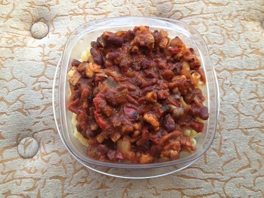 fast vegan chili with kidney beans