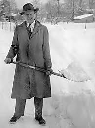 Ha! Yes. Shoveling snow ALWAYS looks this dapper!