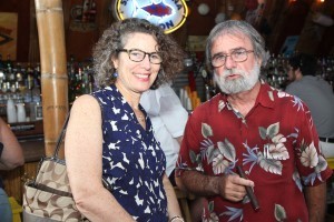 Liz Young, executive director of the Arts Council and Michael Haskins at the book signing.
