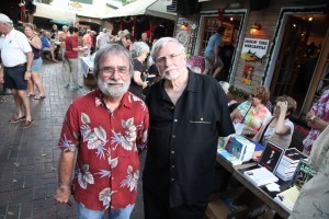Michael Haskins & Shirrel Rhoades, founders of the KW Writers Bloc & organizers of the group signing.
