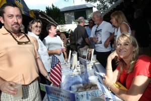 34 authors filled the courtyard of the Smokin' Tuna Saloon in Key West!