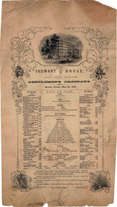 Arnold ShircliffeAlmostTremontHouseBillofFare