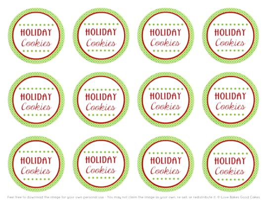 Holiday Cookies tags 2