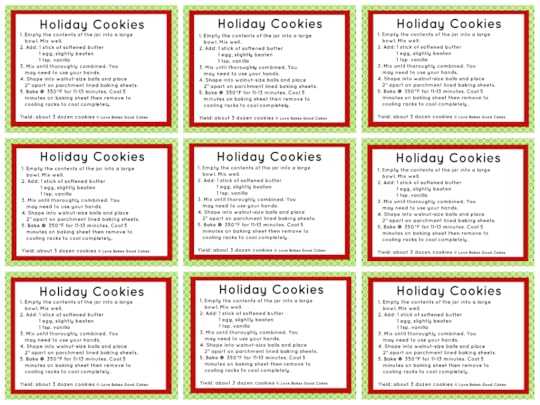 Holiday Cookie Directions