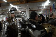 Les chevaliers entrant dans l'arène