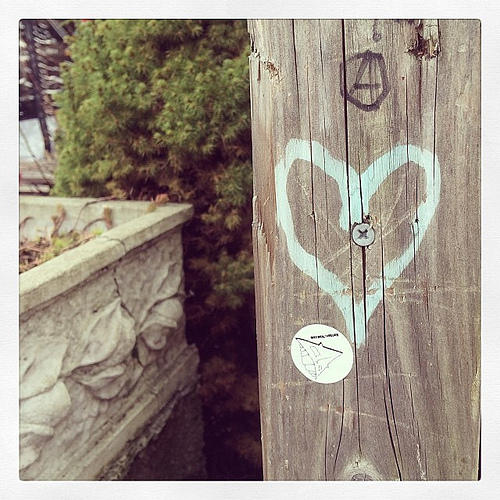 Found a heart just when I was thinking of it! #messagesfromtheuniverse #noticing #grateful