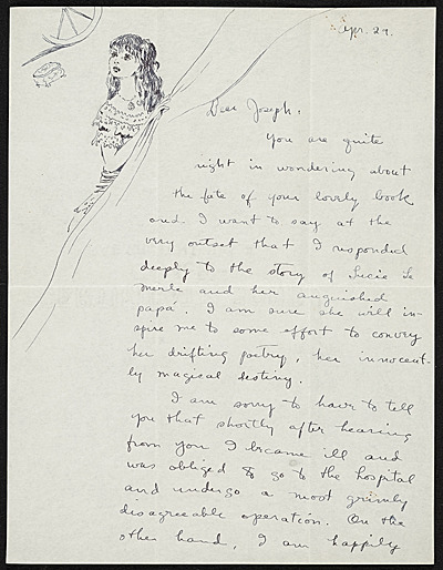 Dorthea Tanning to Joseph Cornell