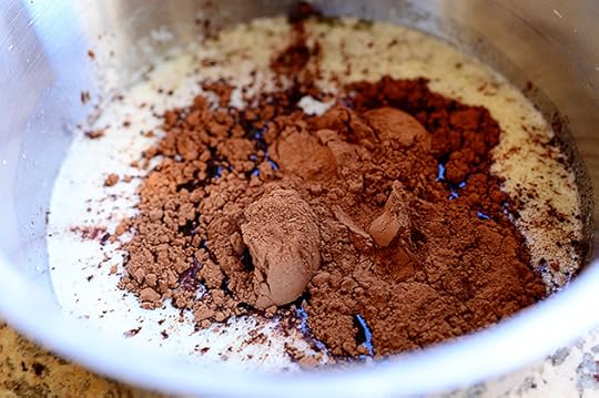 Chocolate Cupcakes with Peppermint Frosting