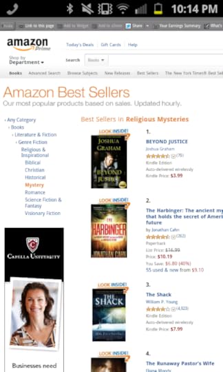 BEYOND JUSTICE hits #1 bestseller again on Amazon.com for Kindle ebooks