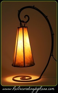 book vintage lamp