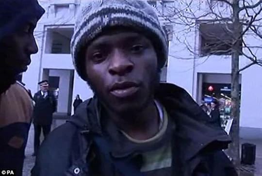 Adebowale pictured speaking at a demonstration associated with radical cleric Anjem Choudary: A week before the attack, Adebolajo was preaching that jihadis did not need to travel abroad to kill British soldiers