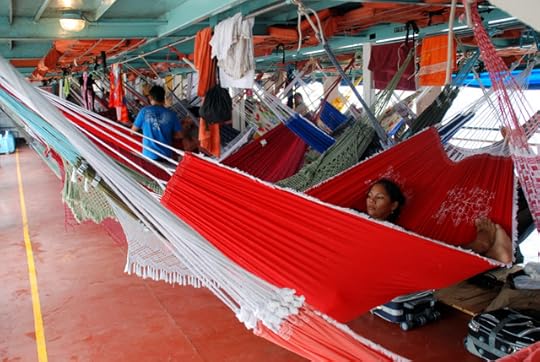 Hammock class aboard the Monte Sinai II, Amazonia, Brazil