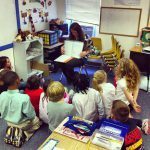 I got to talk to the kids about creative writing, and I even showed them some of the very first stories I wrote as a 1st and 2nd grader!