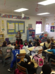 After talking about creative writing, I read a Dr. Seuss book to the kids!