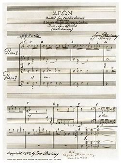 Igor Stravinsky ms