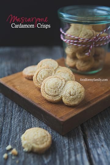 Mascarpone Cardamom Crisps #cookies #recipe via FoodforMyFamily.com