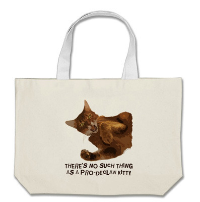 No Declaw Jumbo Tote Bag