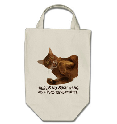 No Declaw Grocery Tote Bag