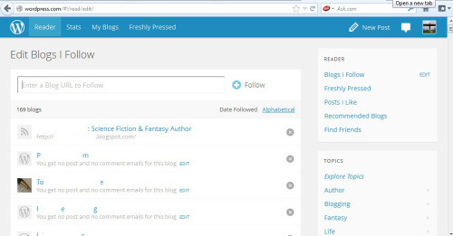 How to follow blogs2