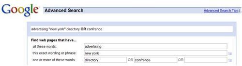 Advanced Search in Google