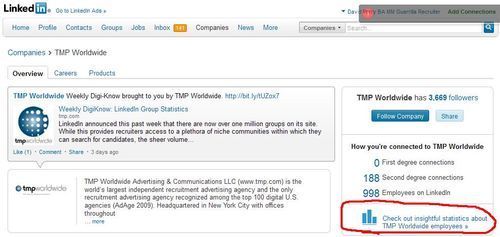 Targeted Research - People who can hire you with LnkedIn