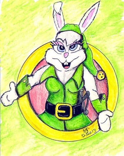 Wilma Bunny as a Christmas Elf