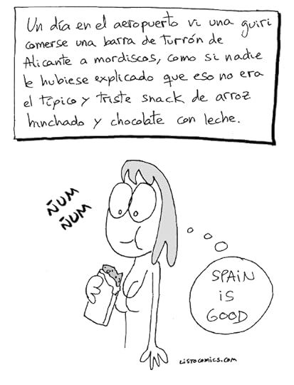 Viñeta de humor gráfico sobre el turrón y su contexto.
