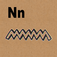 image: Letter N in hieroglyphics