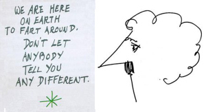 Kurt Vonnegut's doodle