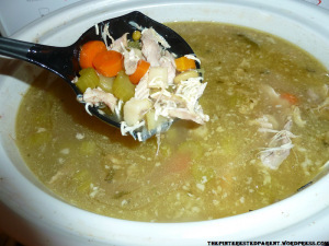 Daddys slow cooker turkey soup
