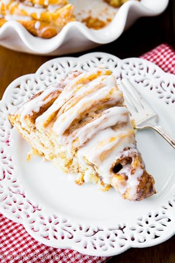 Giant Cinnamon Roll Cake - soft, fluffy, and extra large! Get the recipe at sallysbakingaddiction.com