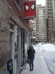 Akemi enjoys the crisp Montreal air.