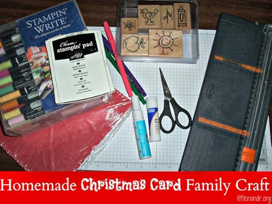 Homemade Christmas Card Family Craft