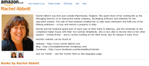 Rachel's Amazon Page