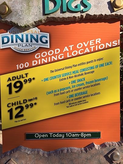 Universal Dining Plan price increase