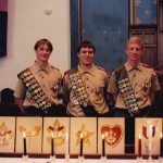 Standing with Adam and John. Honored to share the day with them.