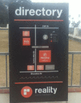 Direction sign Reality Santa Barbara