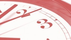 Watch with ticking hands