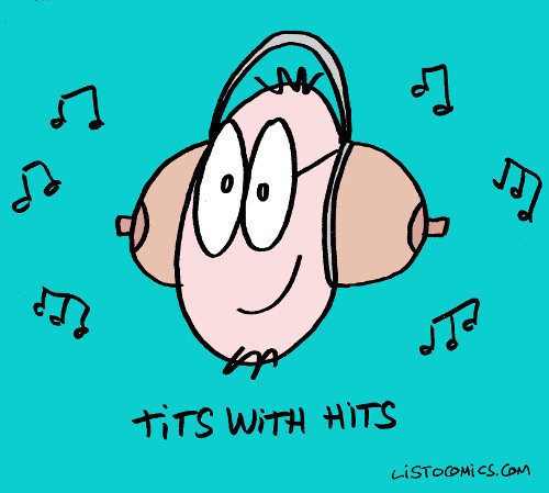 Hits with tits, el proyecto sonográfico para ilustradoras y señoritas con bandas.